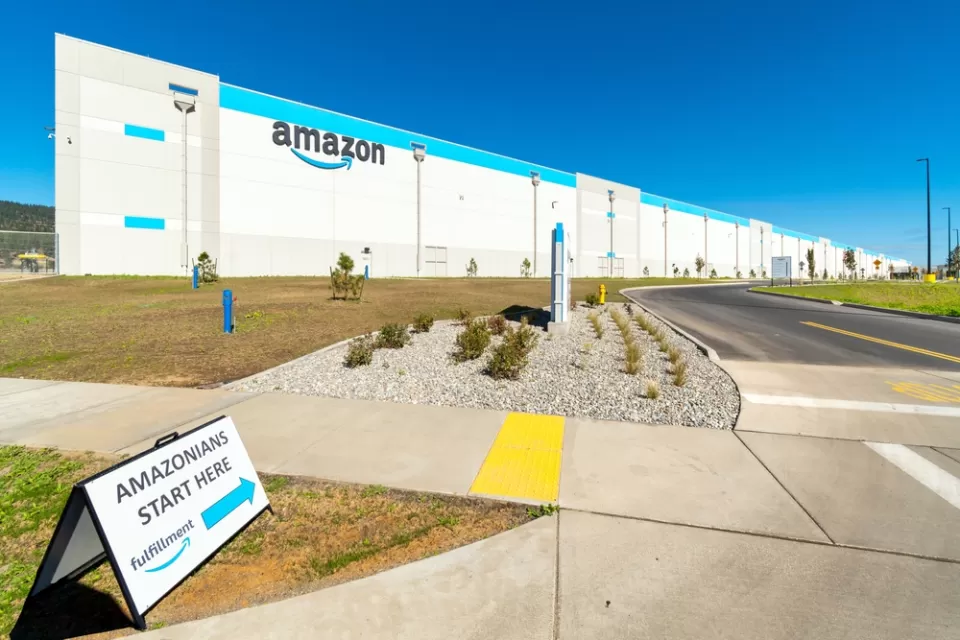 Amazon warehouse in Spokane, Washington